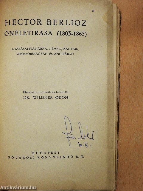 Hector Berlioz önéletirása