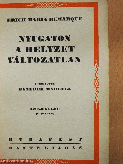 Nyugaton a helyzet változatlan