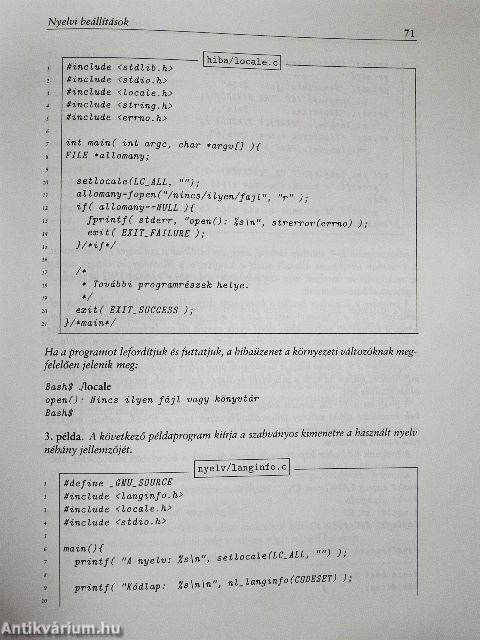 Unix-GNU/Linux Programozás C nyelven