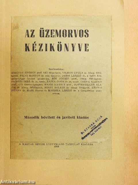 Az üzemorvos kézikönyve