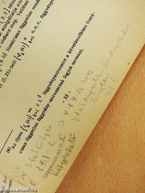 Ortogonális függvénysorok