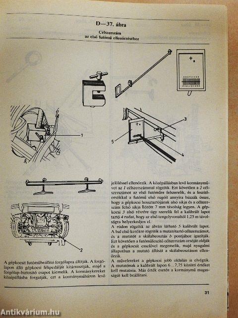 A személygépkocsi-javítás célszerszámai