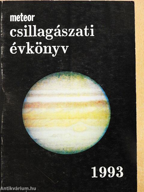 Meteor csillagászati évkönyv 1993