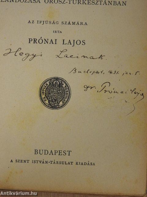 A puszták börtönében (dedikált példány) (rossz állapotú)