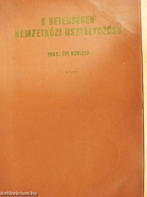 A betegségek nemzetközi osztályozása I-II. - 1965. évi revízió/Betűsoros mutató