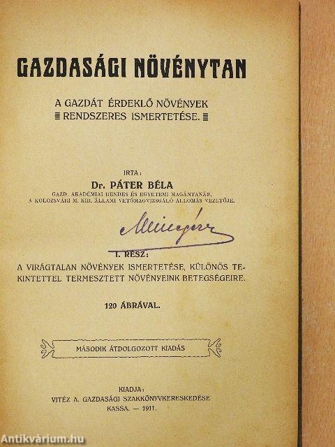 Gazdasági növénytan I-II.