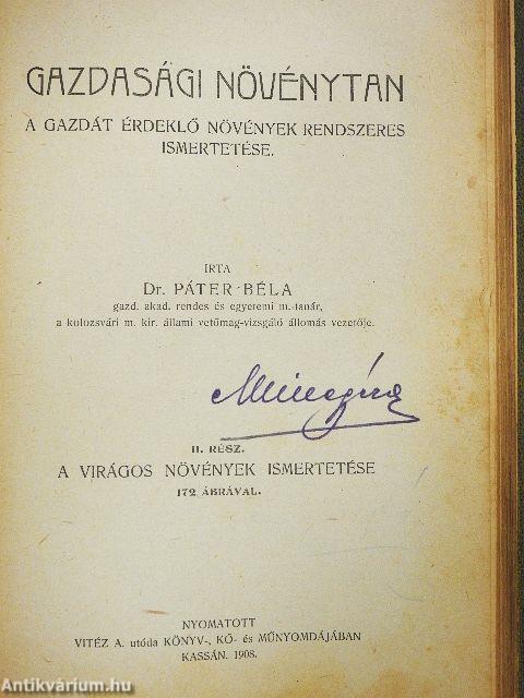 Gazdasági növénytan I-II.