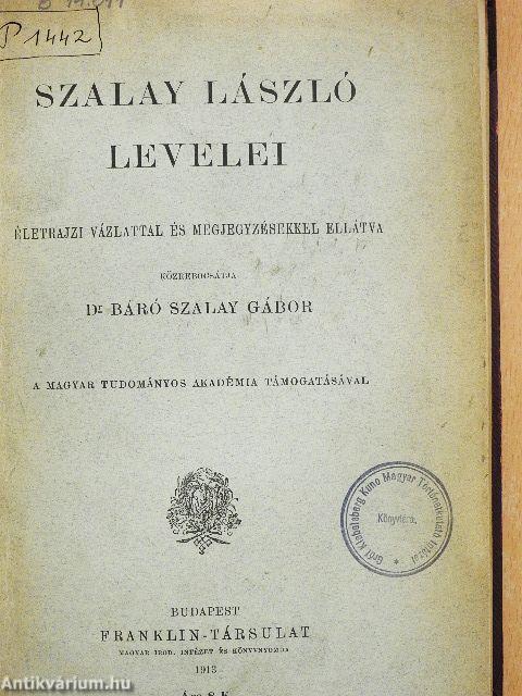 Szalay László levelei