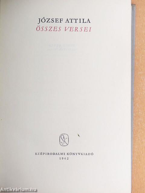 József Attila összes versei