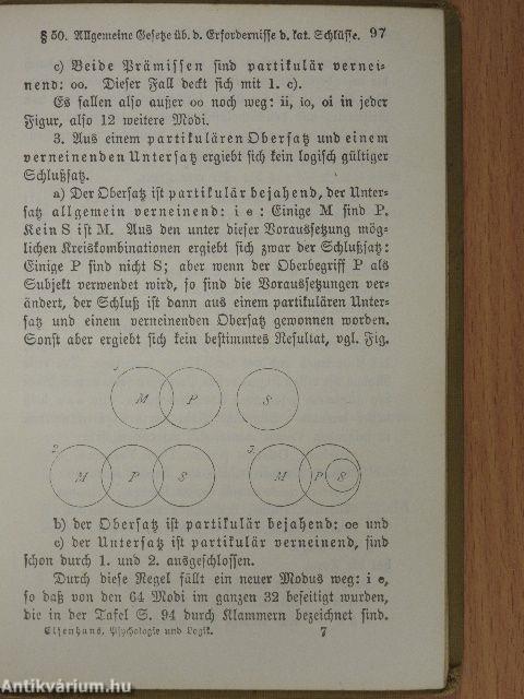 Psychologie und Logik zur Einführung in die Philosophie (gótbetűs)