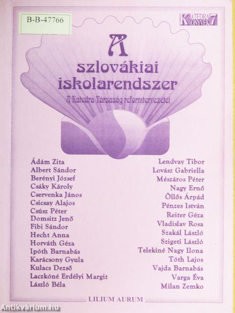 A szlovákiai iskolarendszer