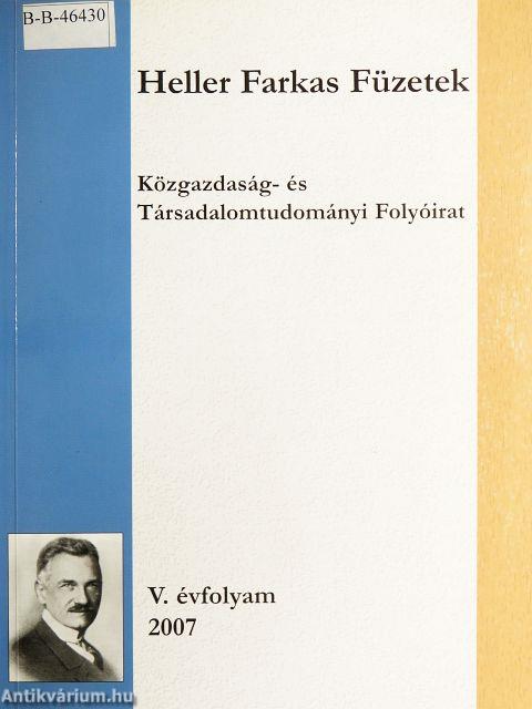Közgazdaság- és Társadalomtudományi Folyóirat 2007.