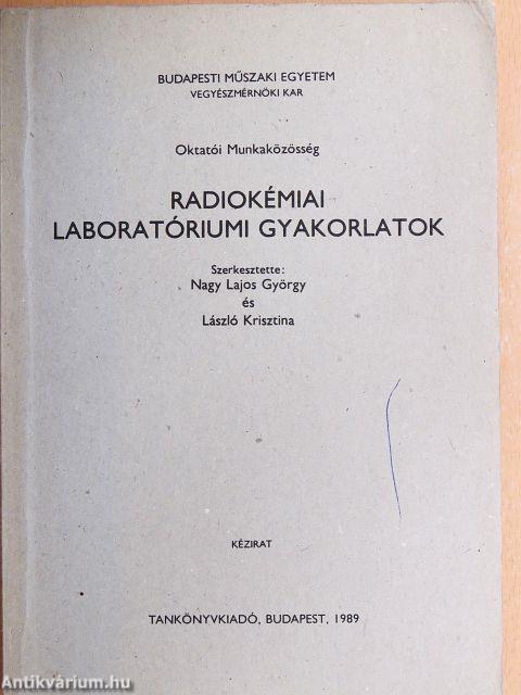 Radiokémiai laboratóriumi gyakorlatok
