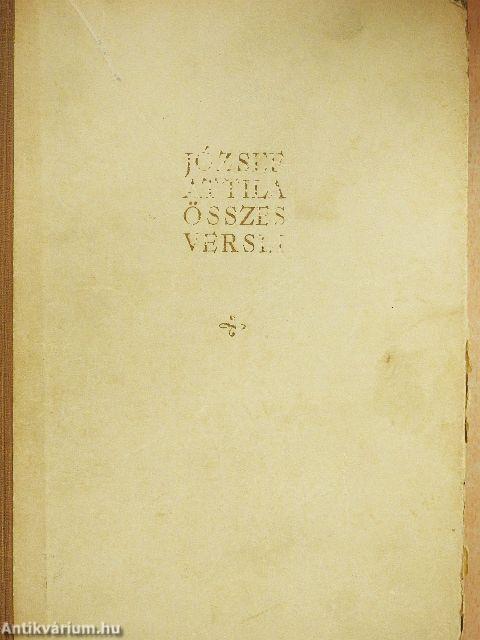 József Attila összes versei