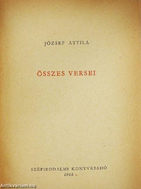 József Attila összes versei