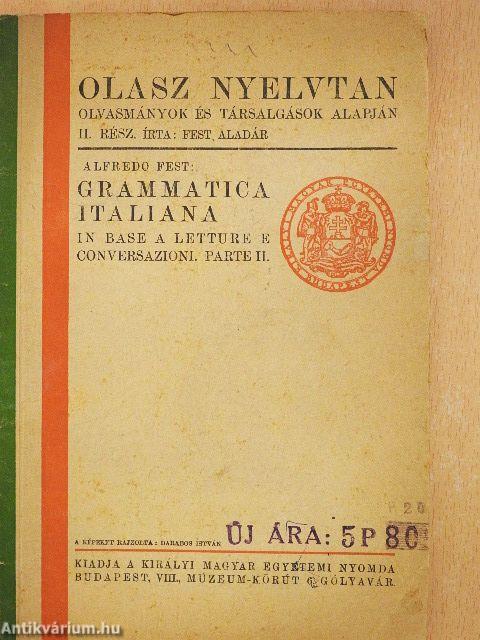 Olasz nyelvtan II.