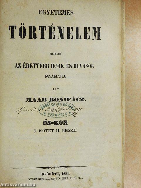 Egyetemes történelem I/2. (töredék)