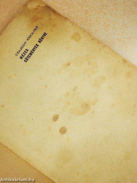 Mézes sütemények könyve