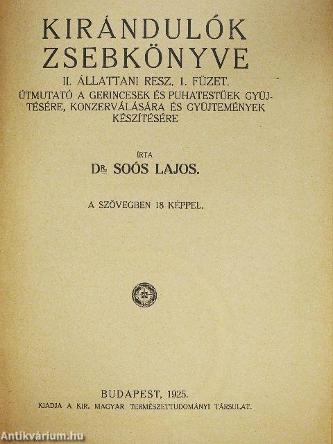 Kirándulók zsebkönyve II/1.
