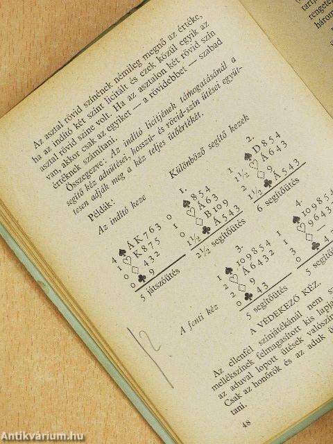 A kontrakt bridzs kék könyve