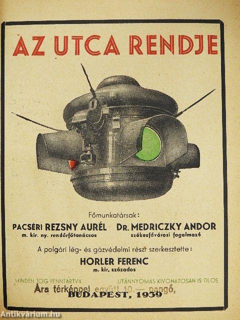 Az utca rendje 1939.