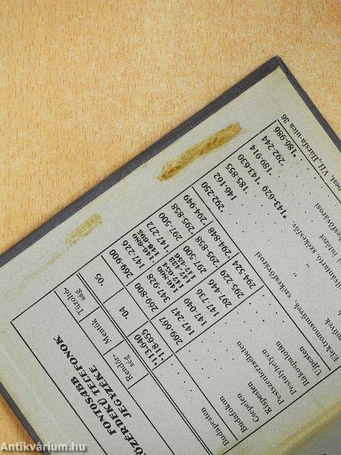 Az utca rendje 1939.