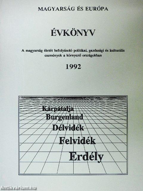 Magyarság és Európa Évkönyv 1992