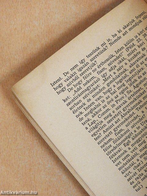 Szeretetünk életútja Istenhez