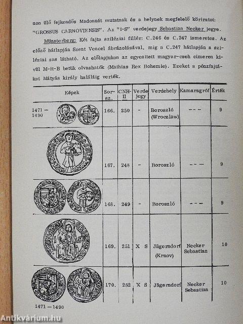 Hunyadi Mátyás birodalmának ezüstpénzei