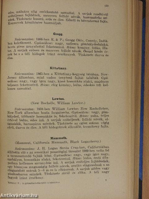 A gyümölcstermesztés kézikönyve