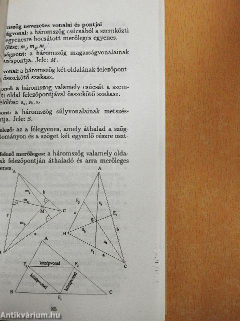 Matematikai képlet- és fogalomtár