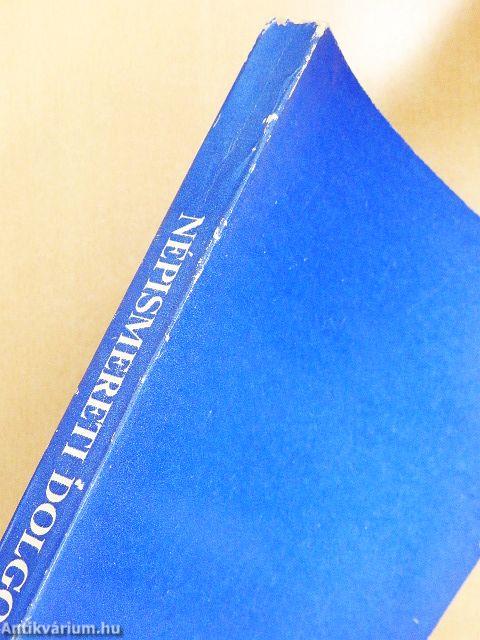 Népismereti dolgozatok 1978