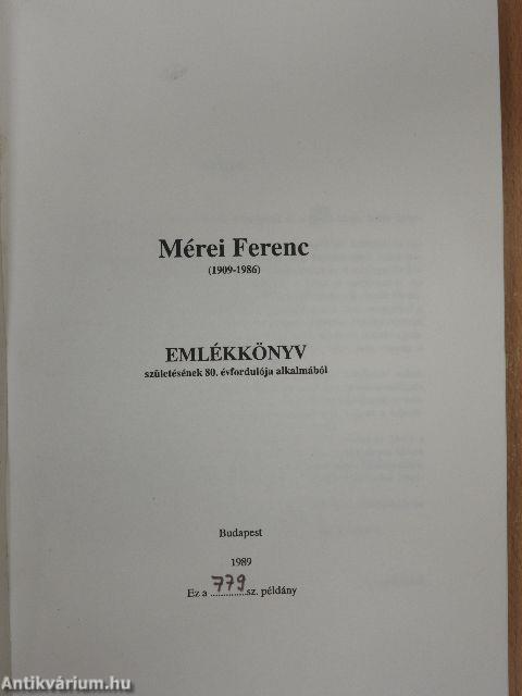 Mérei Ferenc (1909-1986)