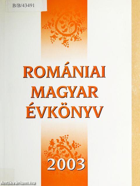 Romániai Magyar Évkönyv 2003