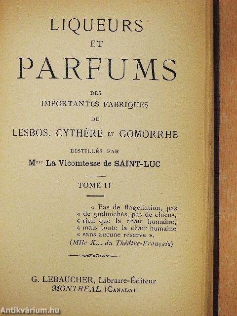 Liqueurs et parfums I-II. /Les modernes Aphrodites