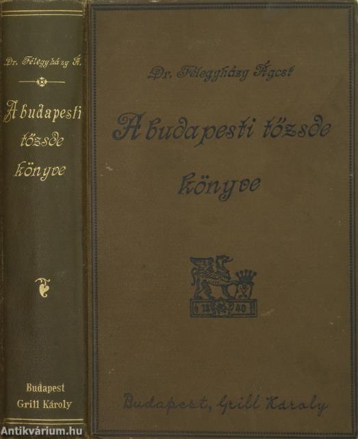 A budapesti tőzsde könyve