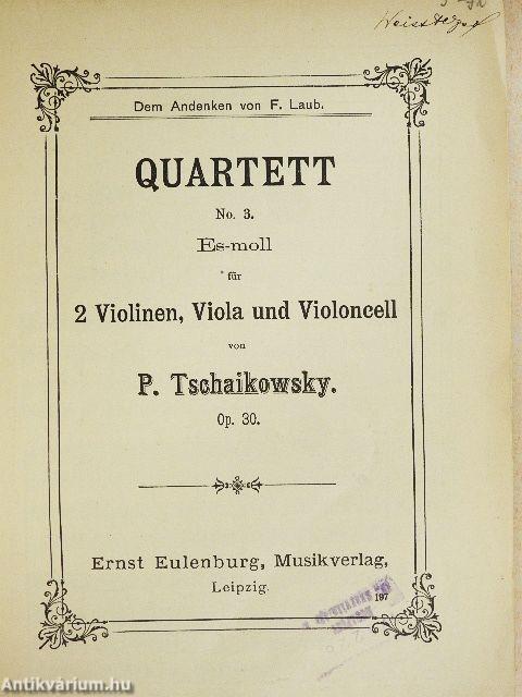 Quartett No. 3. Es-moll