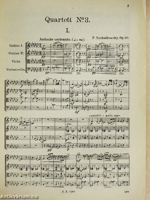 Quartett No. 3. Es-moll