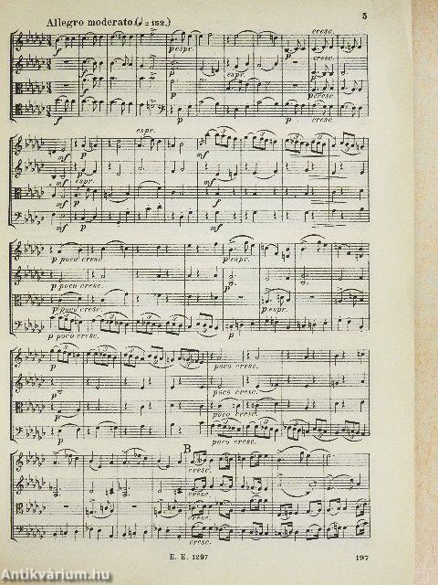 Quartett No. 3. Es-moll