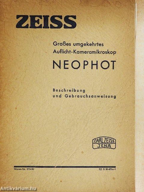 ZEISS - Großes umgekehrtes Auflicht-Kameramikroskop Neophot