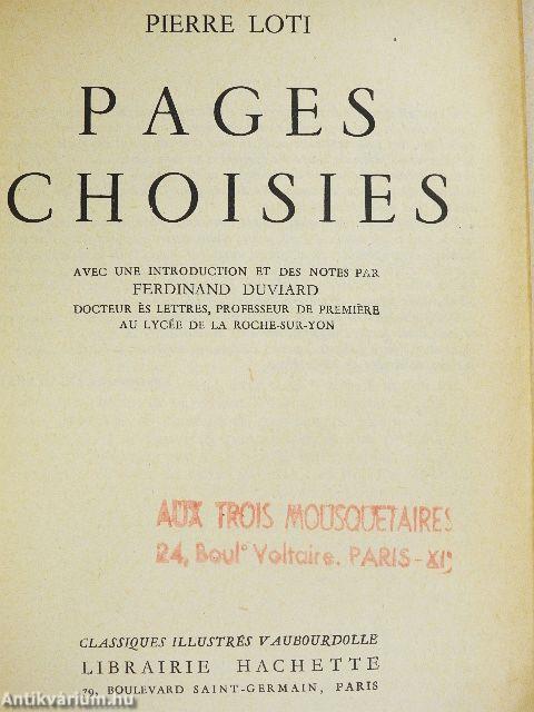 Pages Choisies
