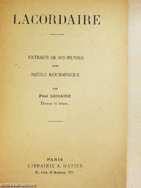 Extraits de Ses Oeuvres