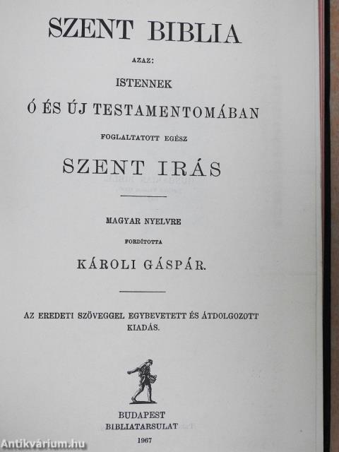 Szent Biblia