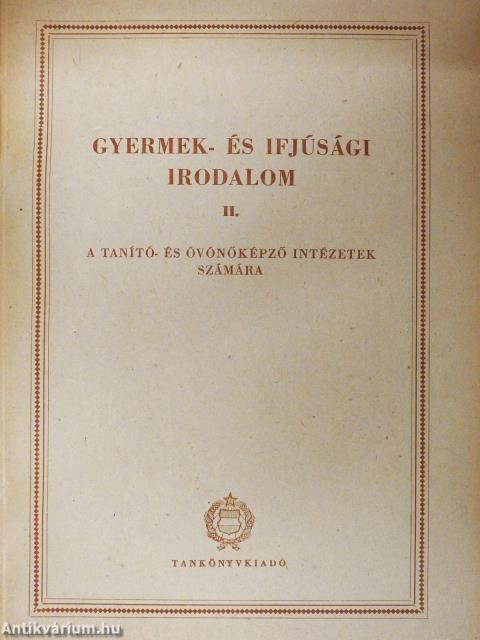 Gyermek- és ifjúsági irodalom II.