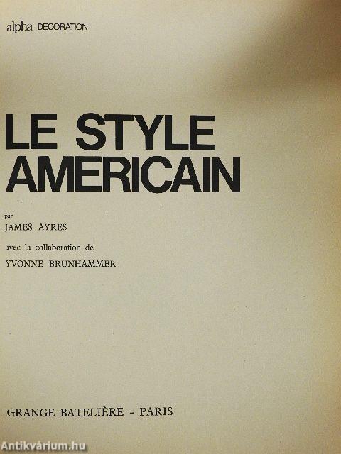 Le Style American