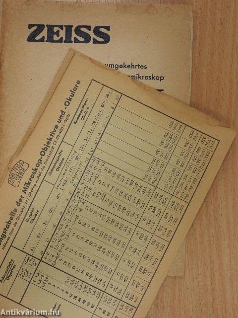 ZEISS - Großes umgekehrtes Auflicht-Kameramikroskop Neophot