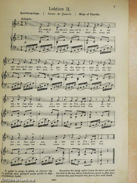Praktische Schule des italienischen Gesanges