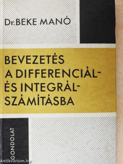 Bevezetés a differenciál- és integrálszámításba