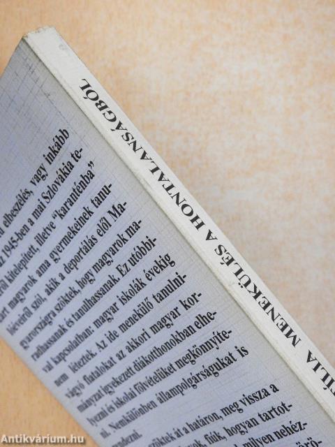 Menekülés a hontalanságból