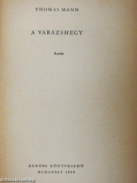 A varázshegy I-II.